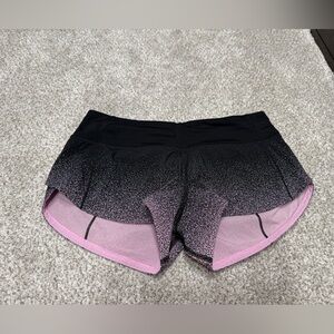 Lululemon Ombré speckle speed up short